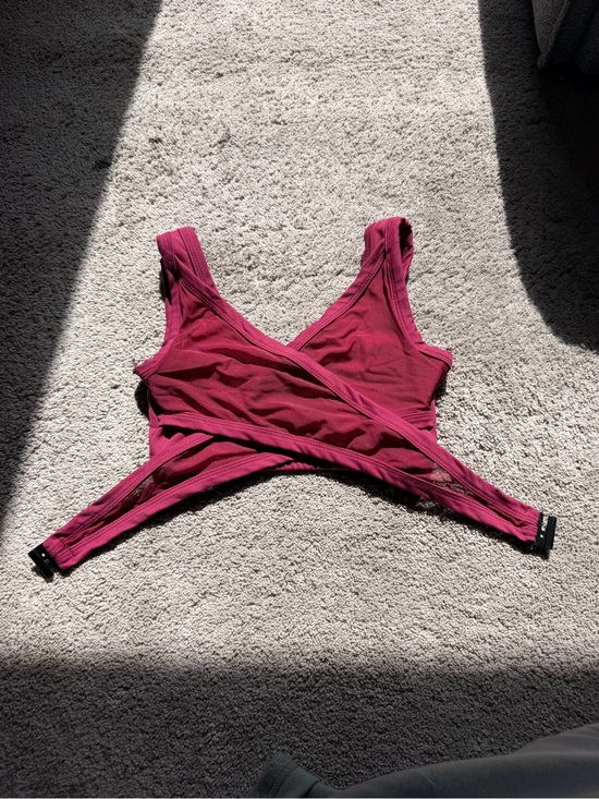 Five Dancewear Other - Crisscross Seamless Bralette in Deep Raspberry